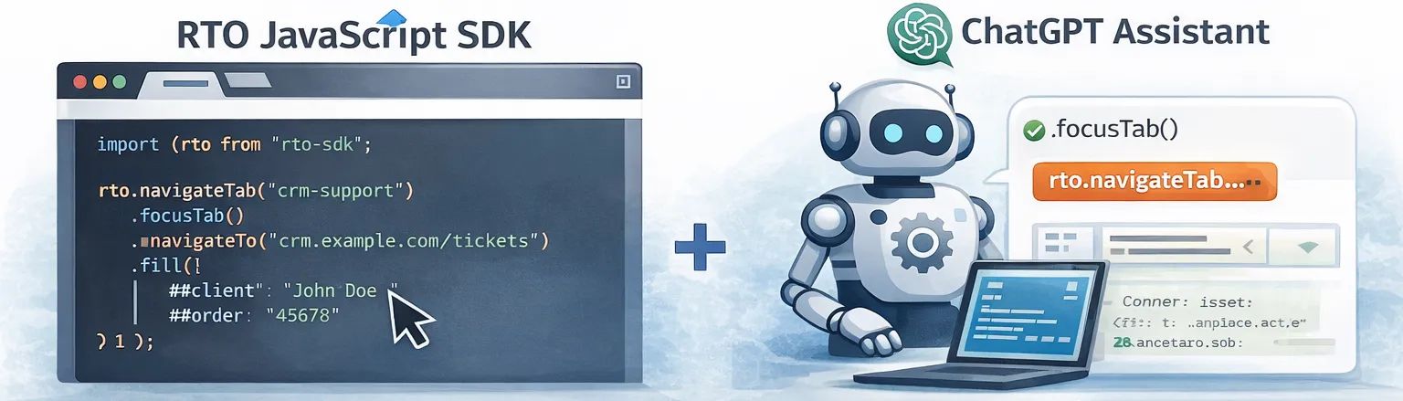 Remote Tab Opener SDK used manually or with AI assistance to generate and adapt browser workflow scripts faster.
